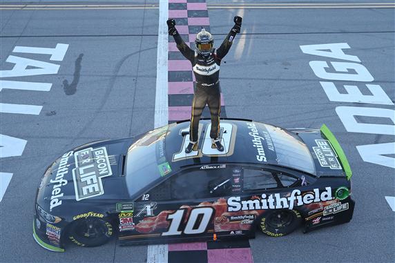 Aric Almirola Clinches Spot in Round of 8 with Talladega Win