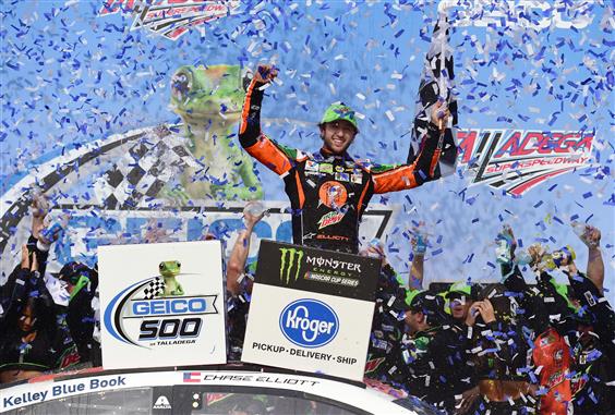 Chase Elliott Scores First Victory of 2019 in Geico 500 at Talladega