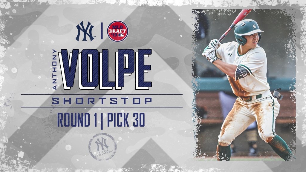 Yankees select prep star Anthony Volpe No. 30 overall