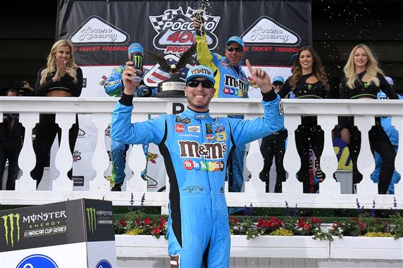 Kyle Busch Earns 4th Win of Season in Pocono Domination