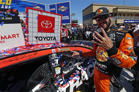 Truex Leads Toyota Run of the Show in Sonoma