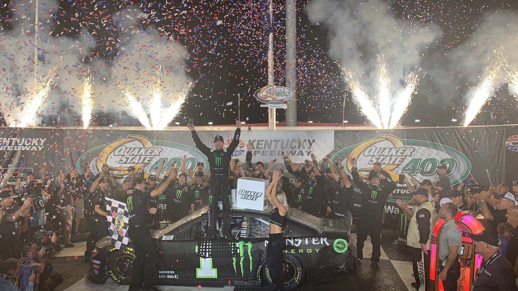 Kurt Busch Earns First Chevrolet Win at Kentucky