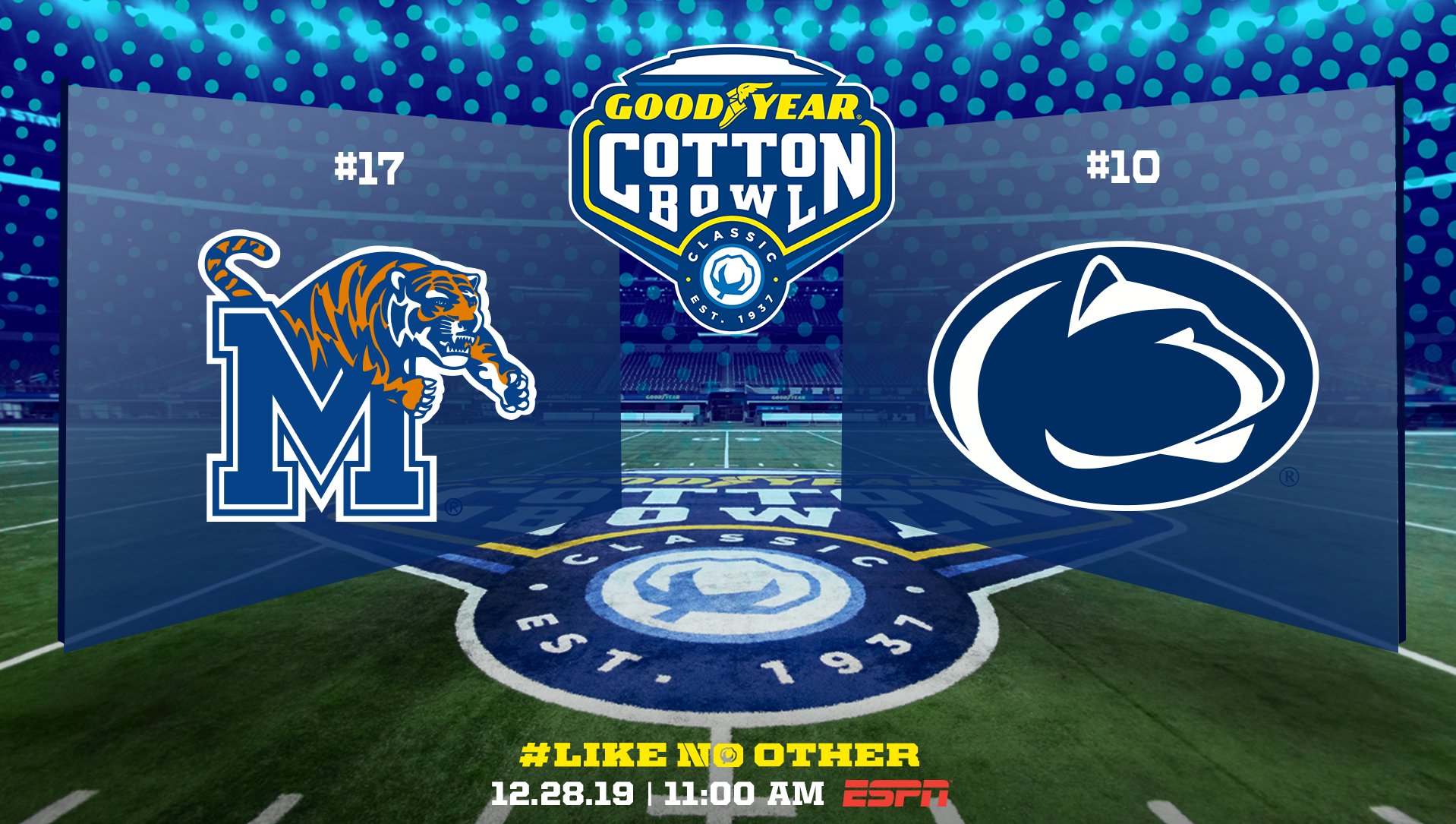 Cotton Bowl Classic Penn State Versus Memphis