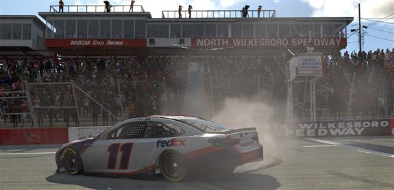 Denny Hamlin Drives it Home in North Wilkesboro