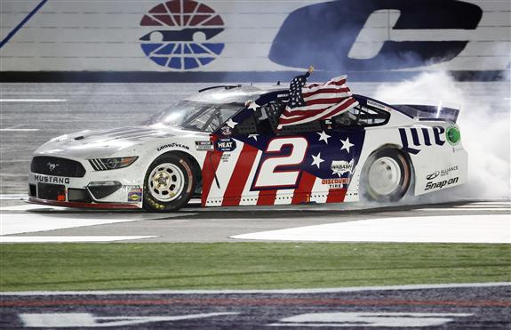 Brad Keselowski Capitalizes Late for First Coca-Cola 600 Win