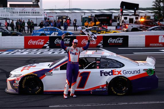 Denny Hamlin Earns Historic 6th Pocono Win