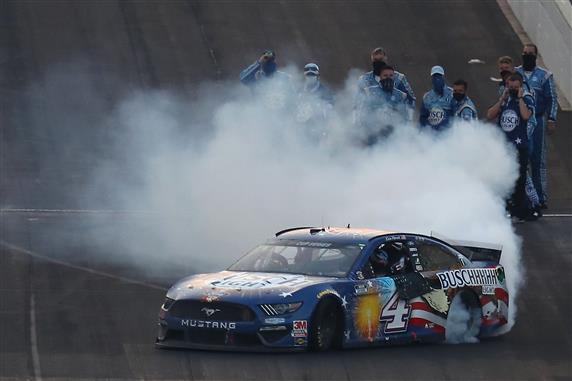 Harvick Makes History in Hectic Brickyard 400