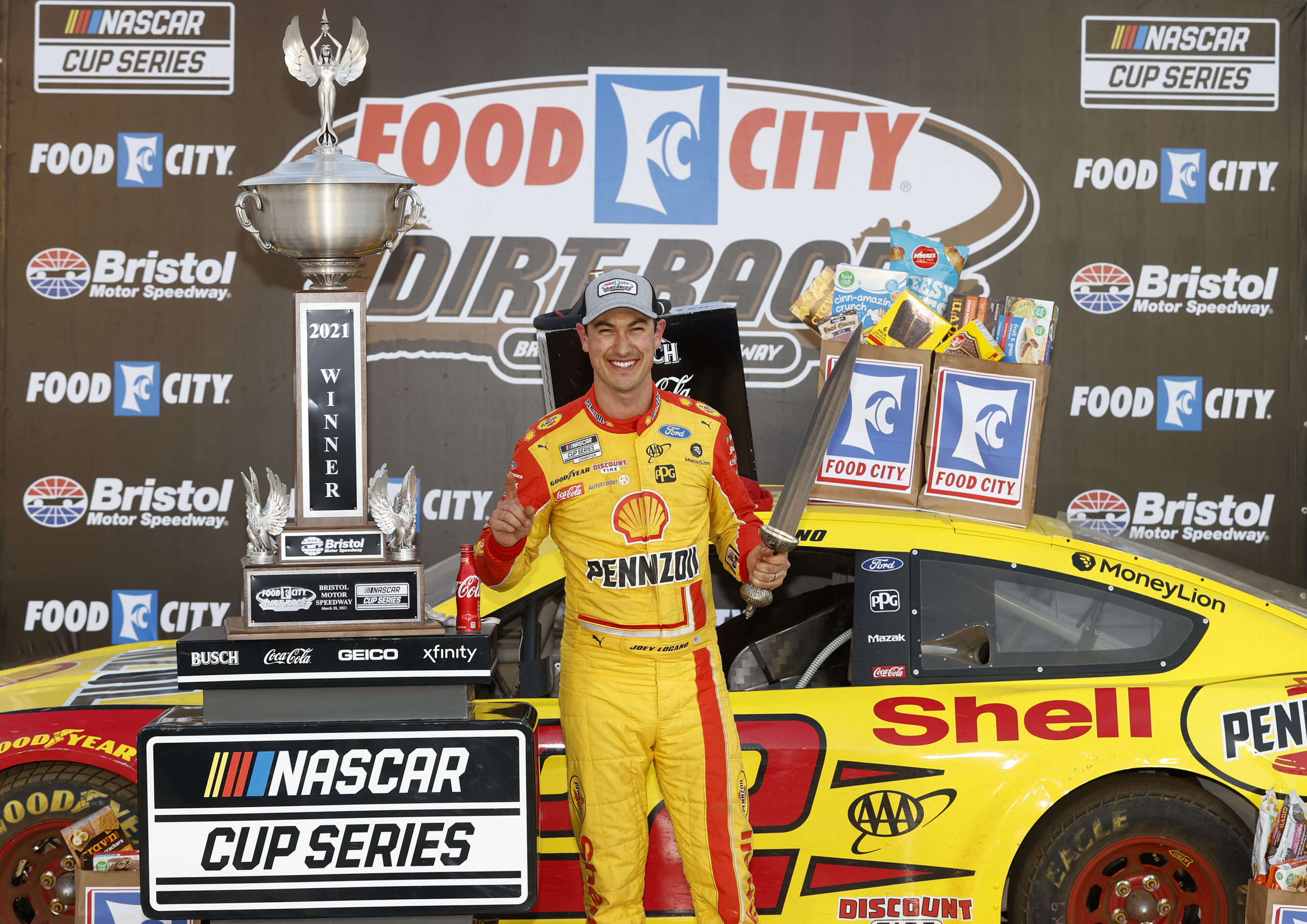 Joey Logano Wins Food City Dirt Race at Bristol