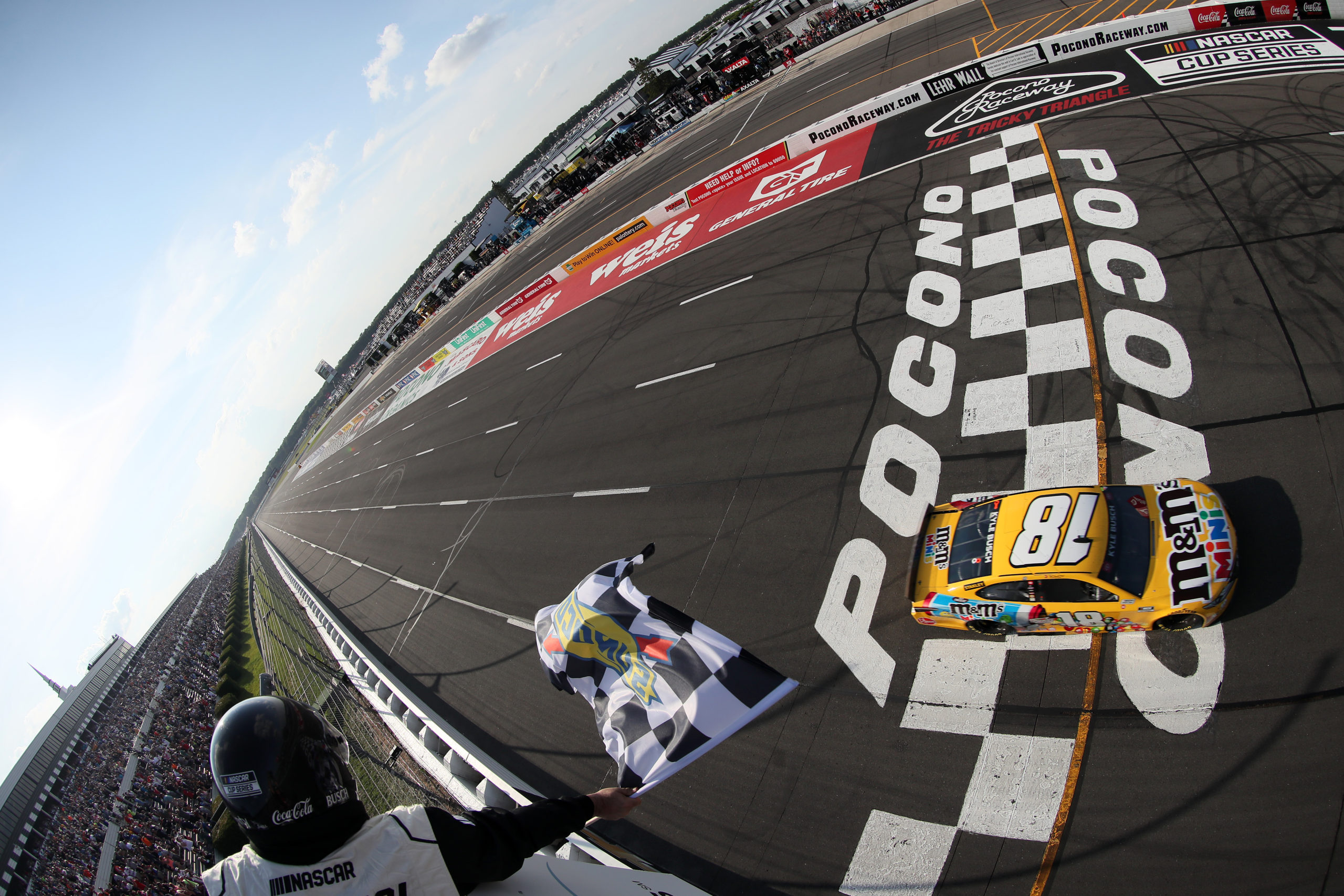 Kyle Busch Wins Fuel Mileage Race at Pocono