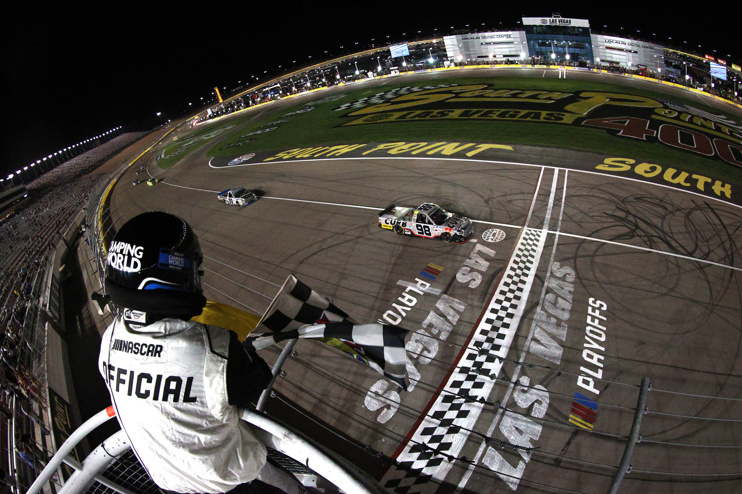 Eckes Earns First Career Truck Win in Vegas Thriller