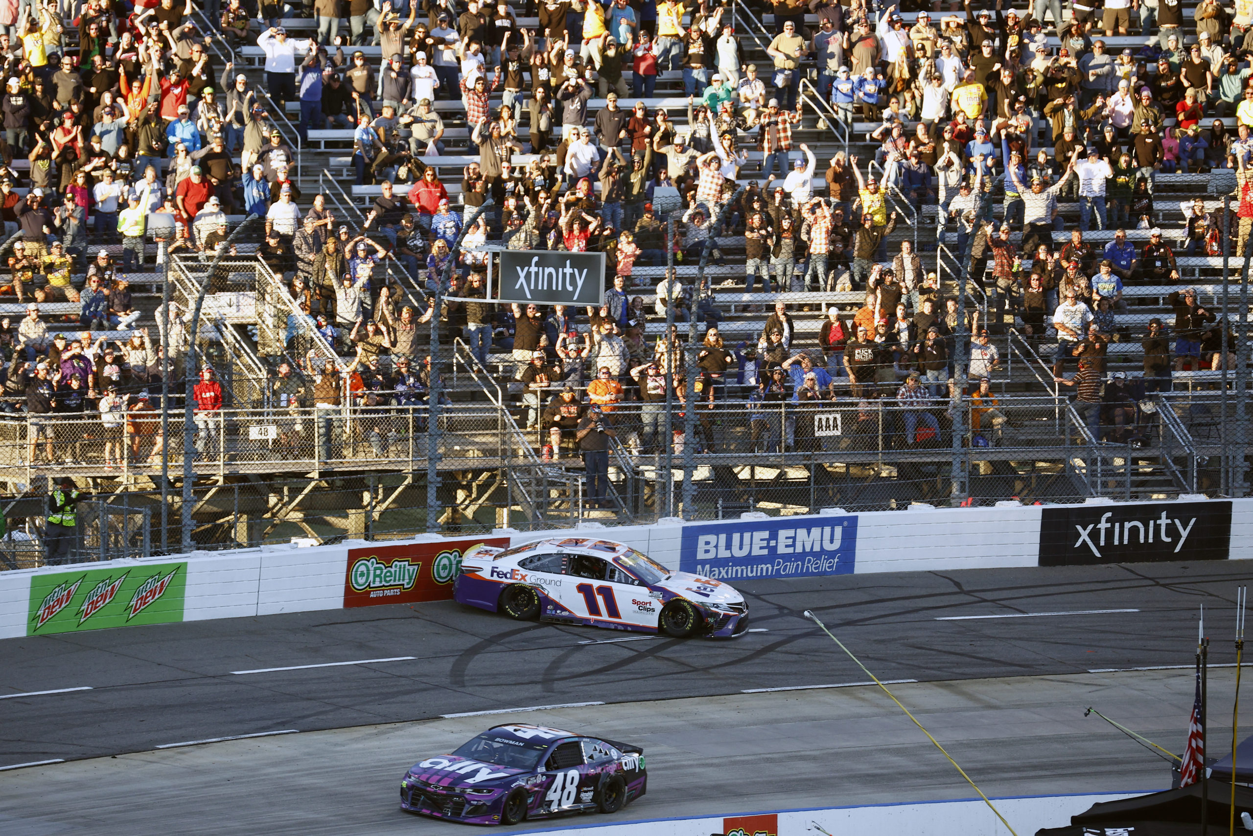 Tempers Boil Over in Martinsville, Bowman Steals it