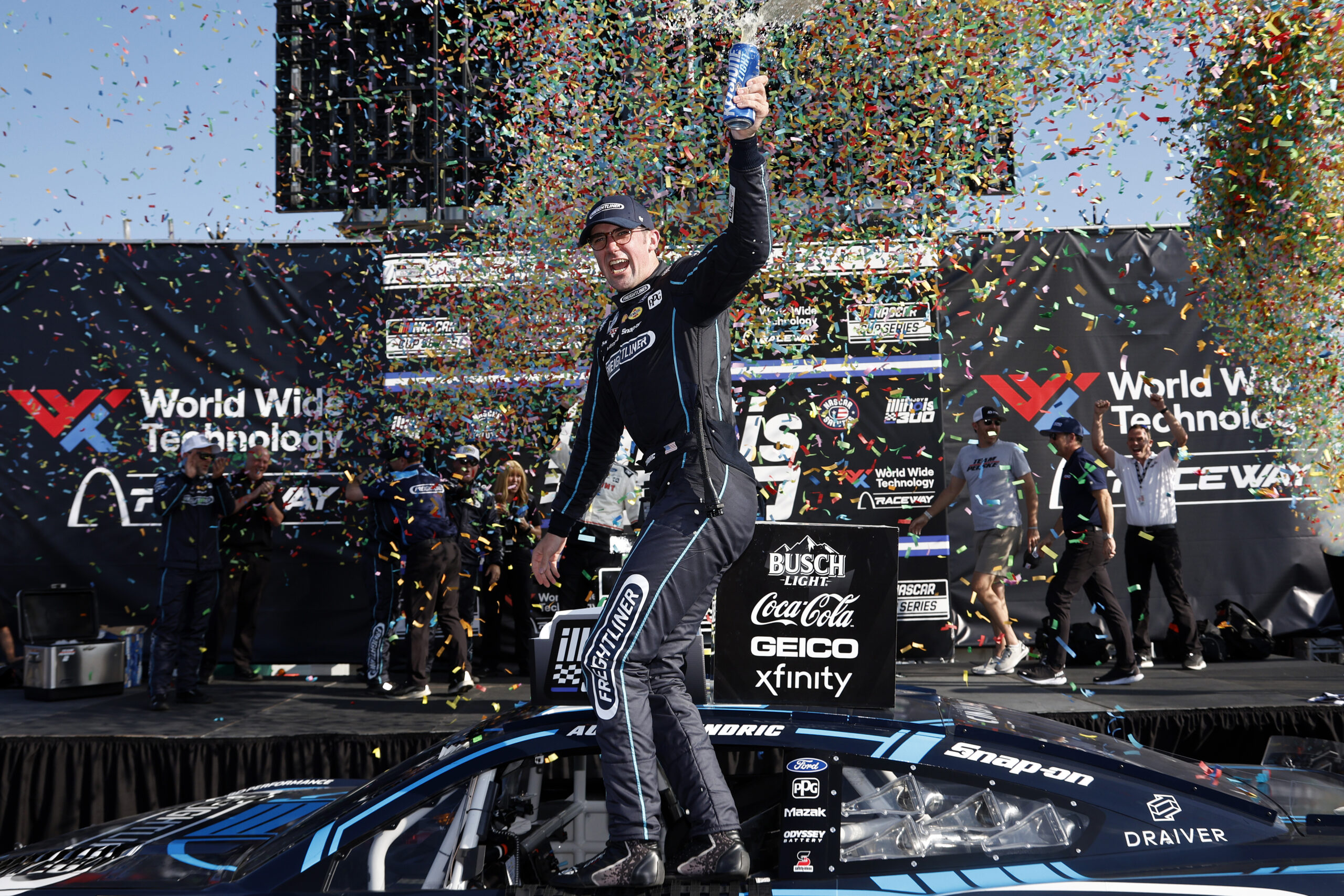 Austin Cindric Comes in Clutch at Gateway for Second Cup Victory