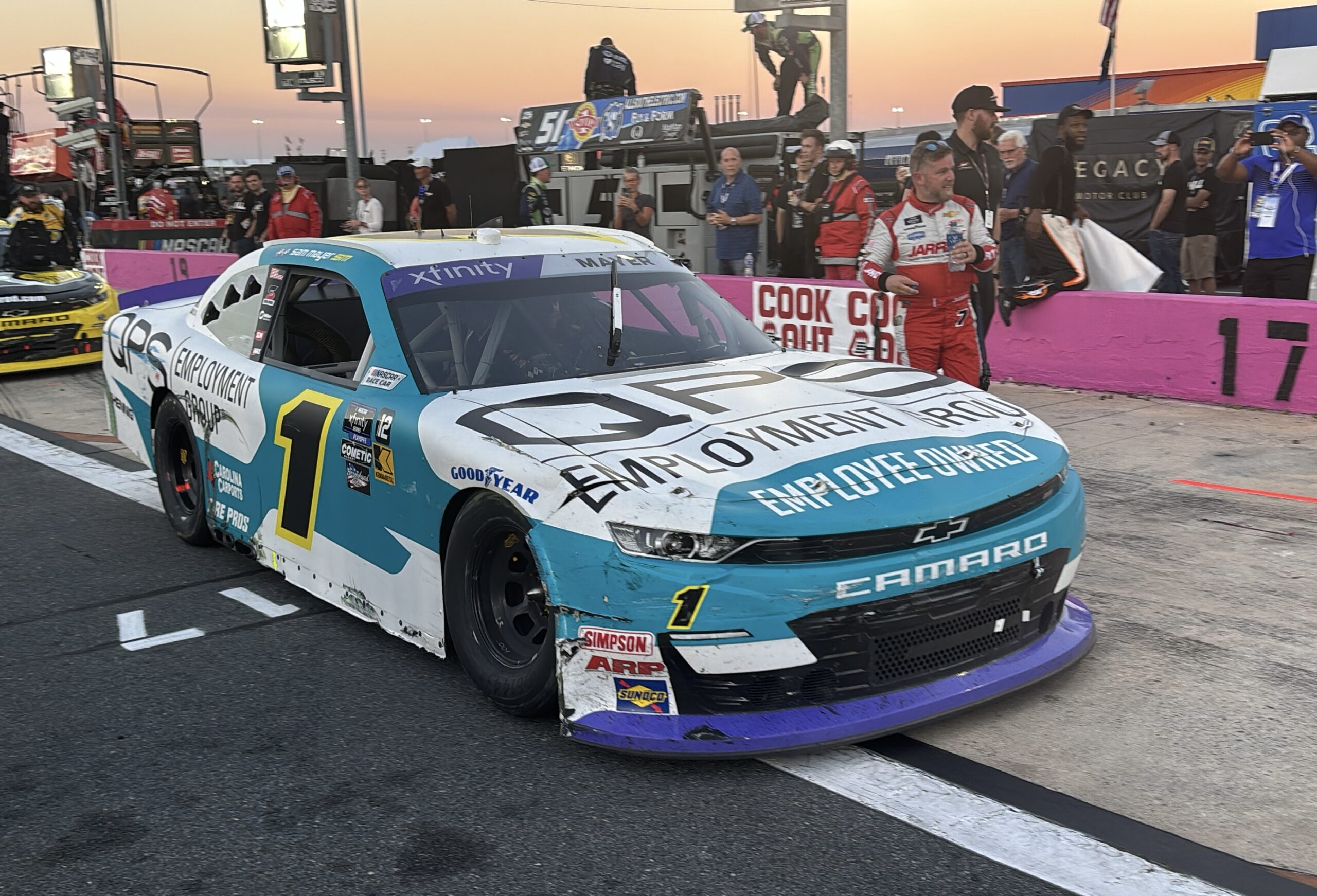 Mayer Goes Back-to-Back in Xfinity Roval Elimination Race