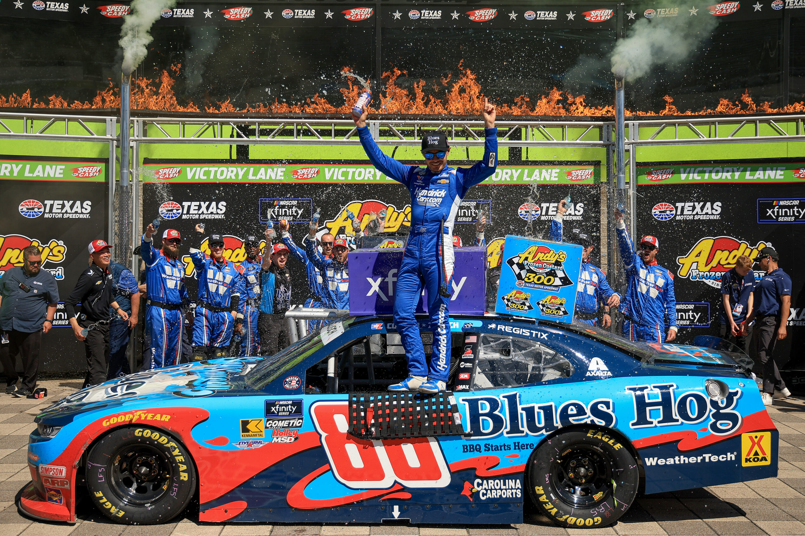 Substitute Drive Lands Kyle Larson in Texas Victory Lane