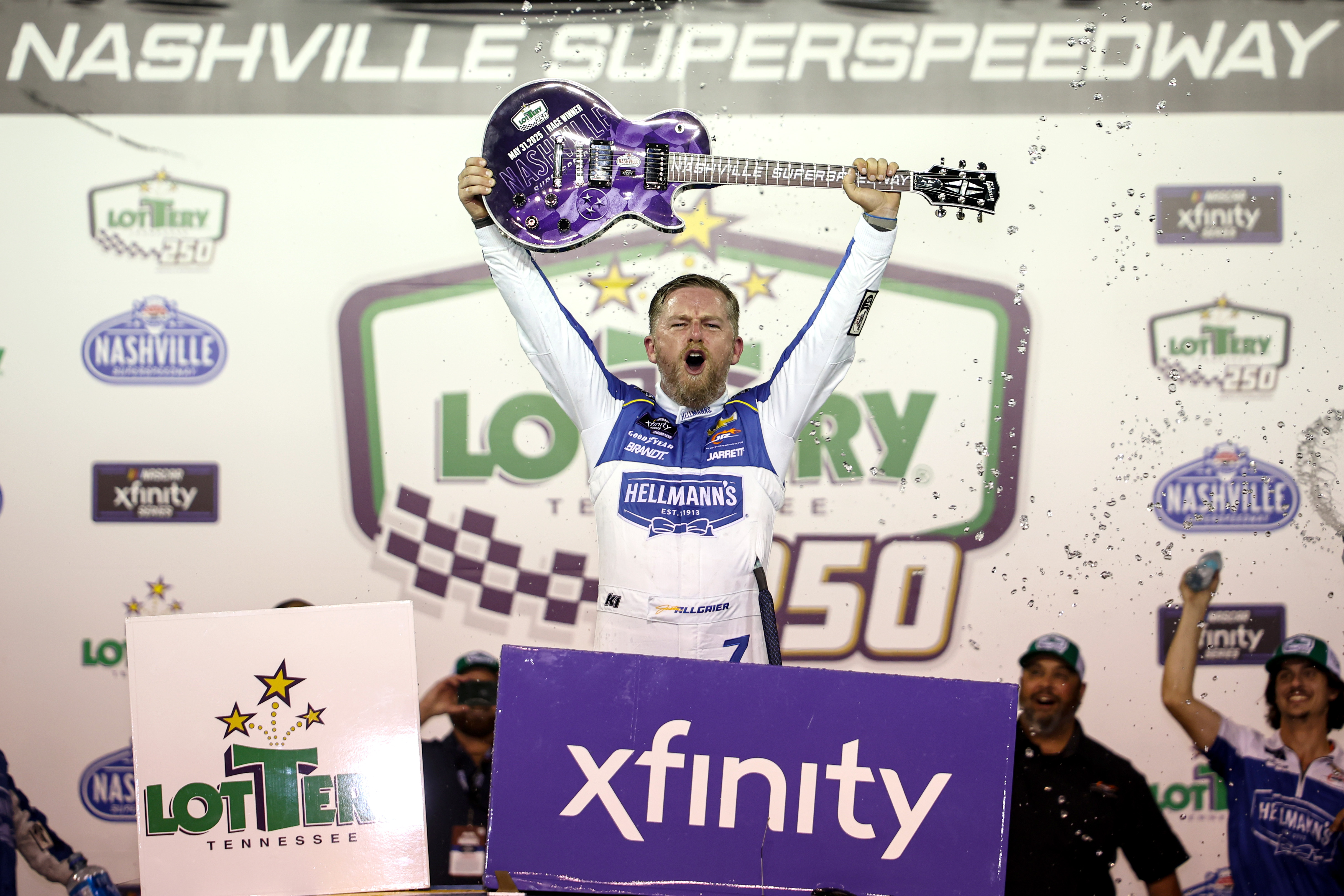 Allgaier Takes a Perfect Sweep in Nashville Xfinity Race