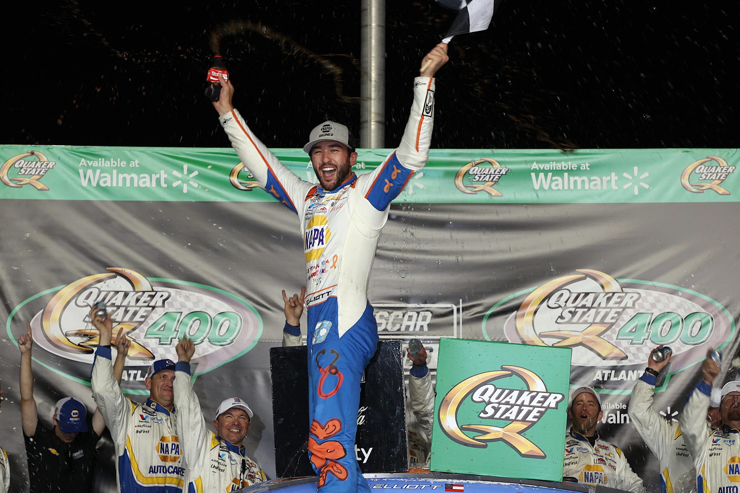 Chase Elliott Conquers Atlanta Again with Last-Lap Pass