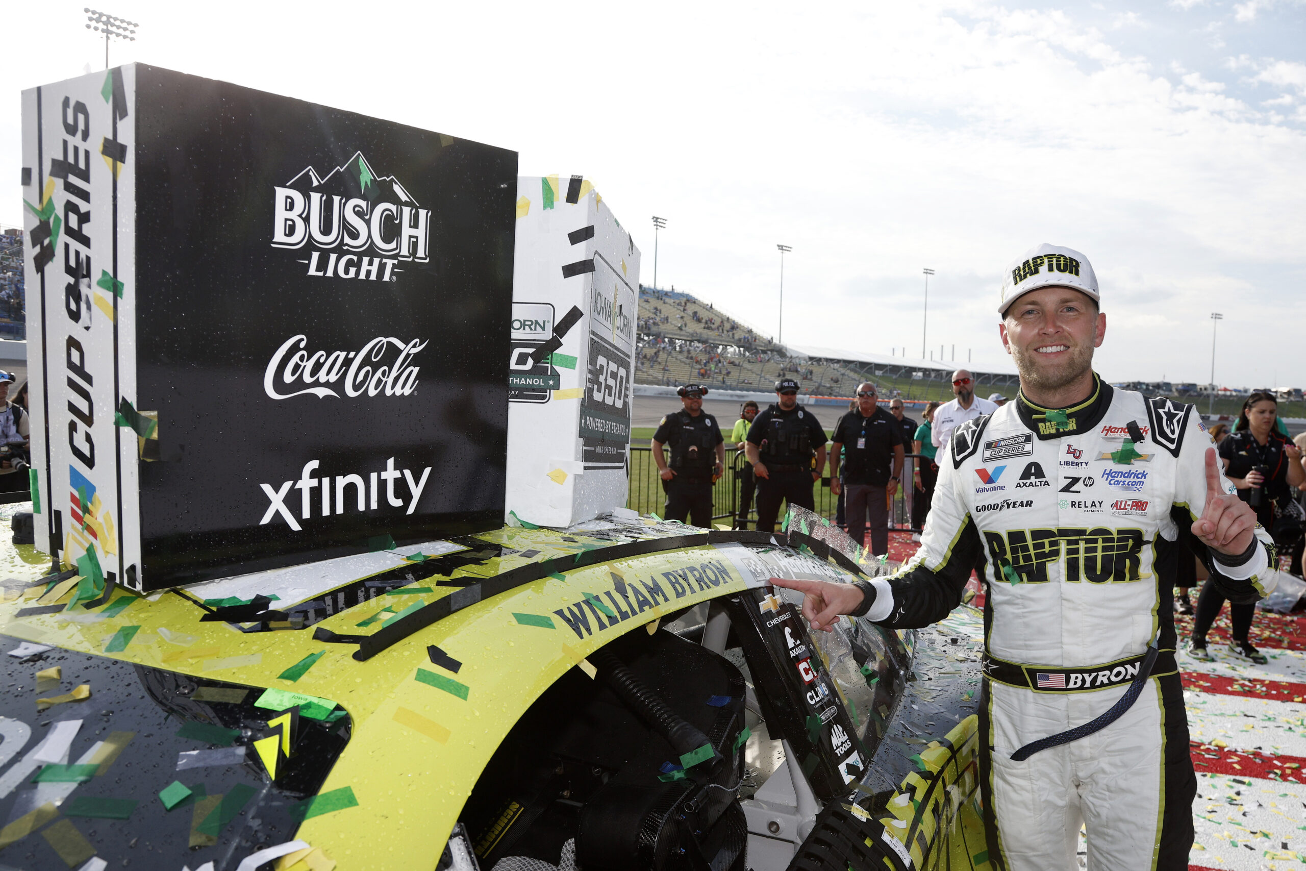 William Byron Saves Enough Gas to win Iowa