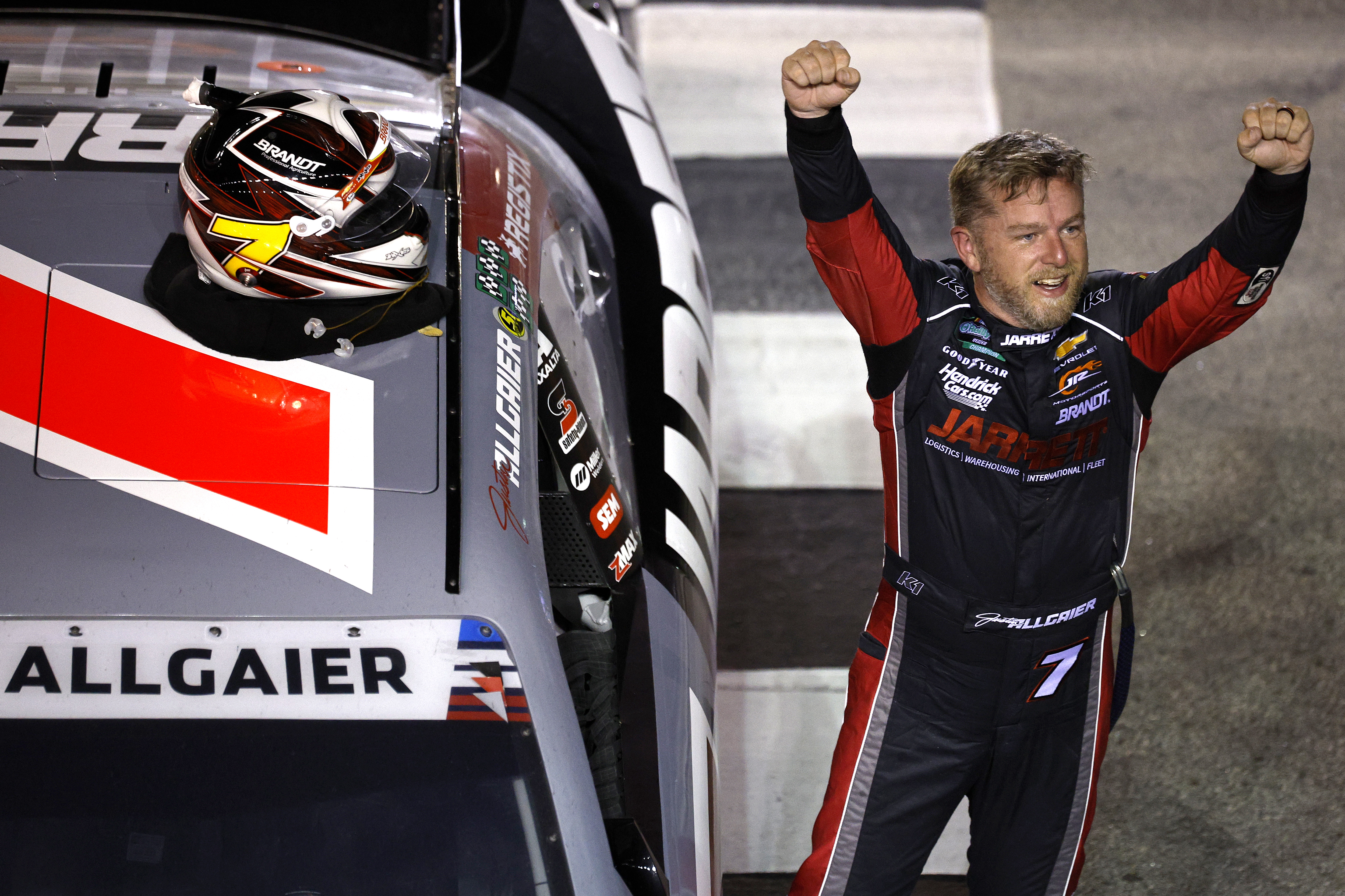 Justin Allgaier Clinches Top Seed in Topsy Turvy Atlanta Race