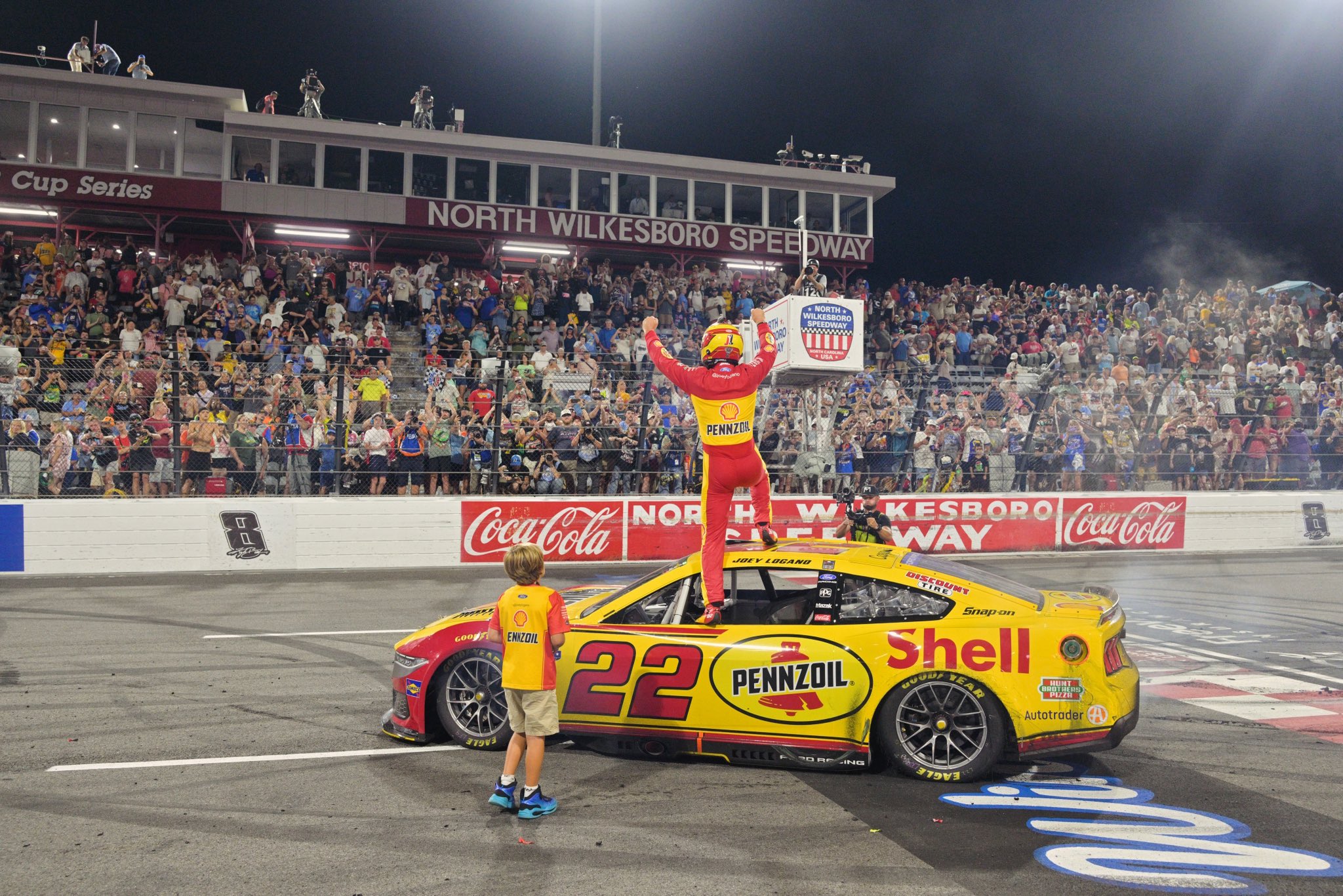 Logano Elevates Back to North Wilkesboro Victory Lane