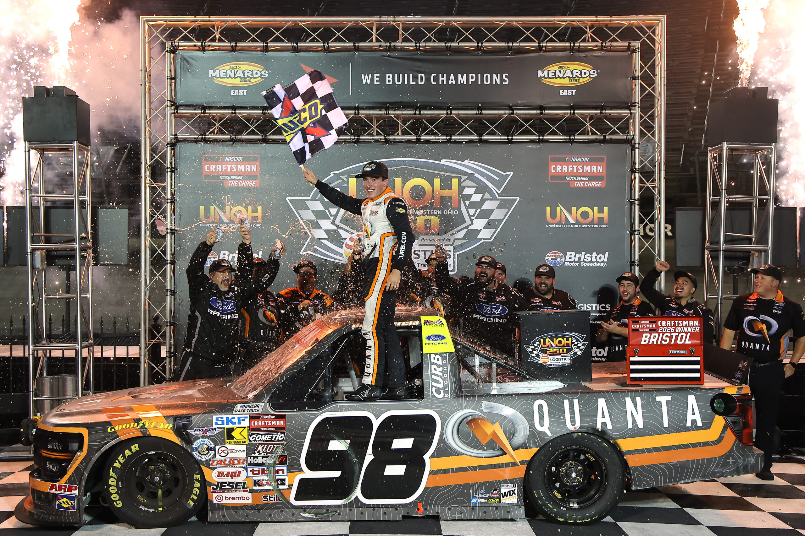 Jake Garcia Upsets Truck Chase Opener in Bristol
