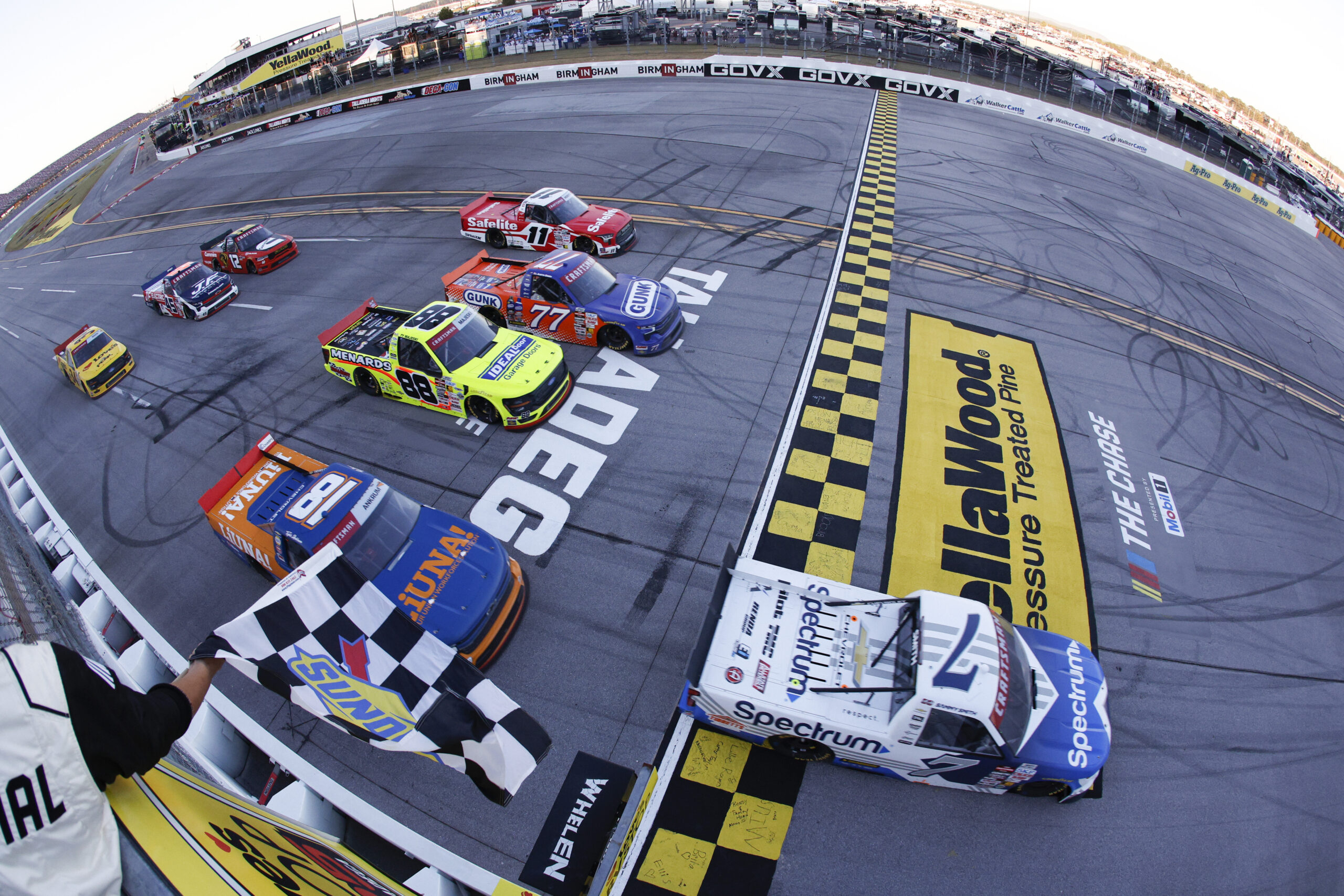 Sammy Smith Seals First Truck Win in Talladega Overtime