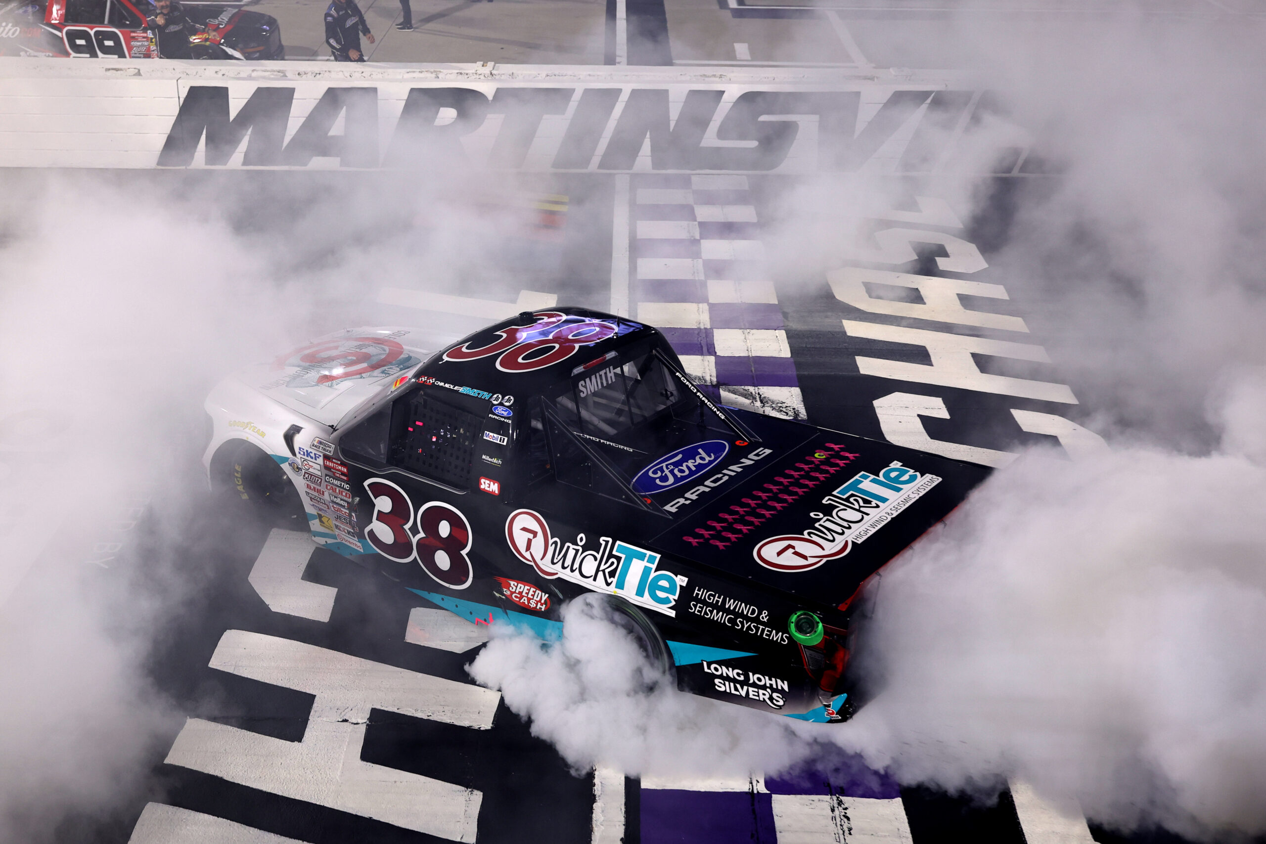 Chandler Smith Clutch in Martinsville Truck Race, Takes First Clock